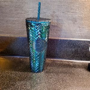 Green Studded Starbucks Cup
